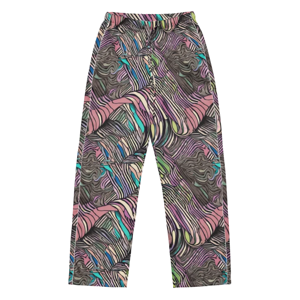 Striated Reverie on Women's Pajama Pants — Front