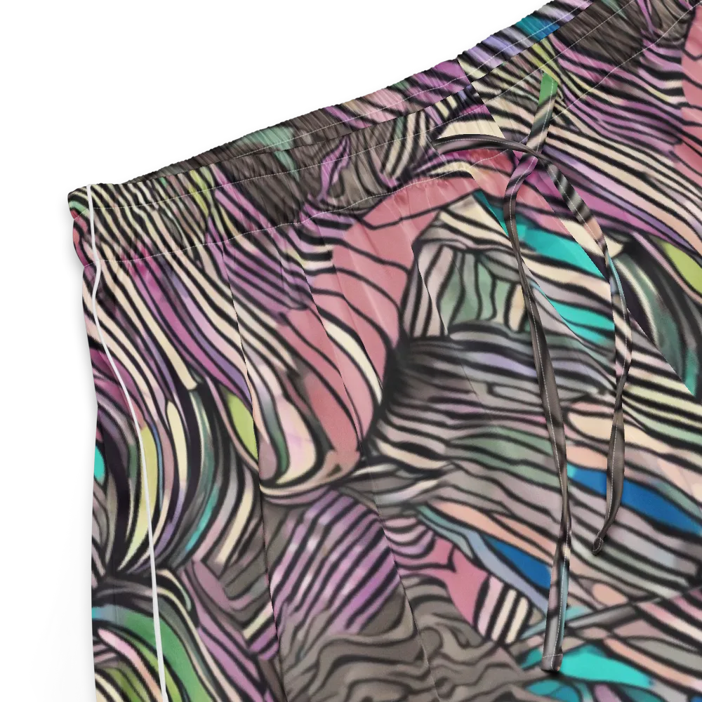 Striated Reverie on Women's Pajama Shorts — Product details