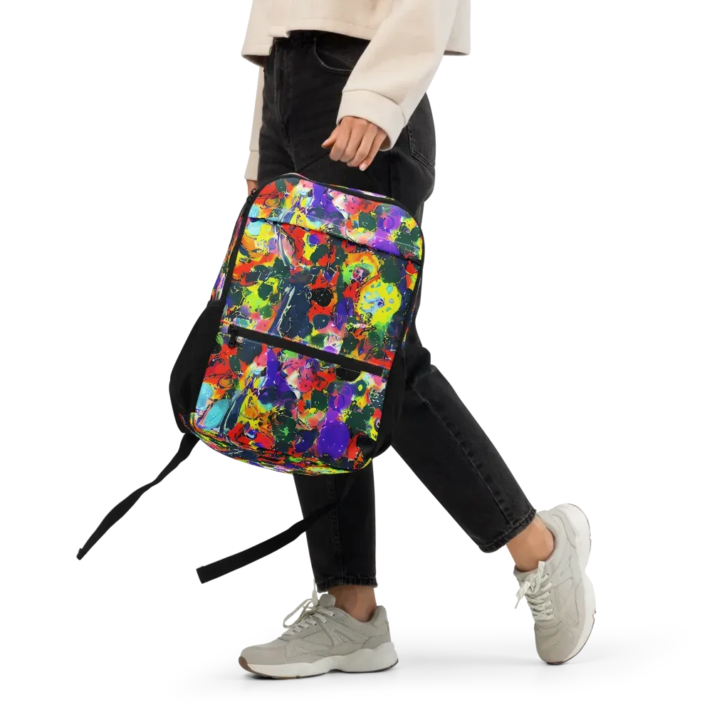 Electric Impasto on Utility Backpack — Front