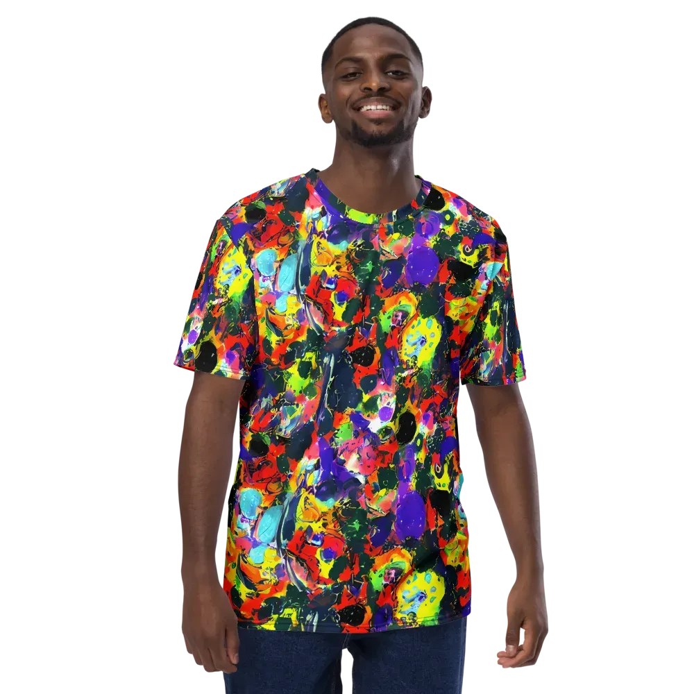 Electric Impasto on Men's Crew Neck T-Shirt — Front
