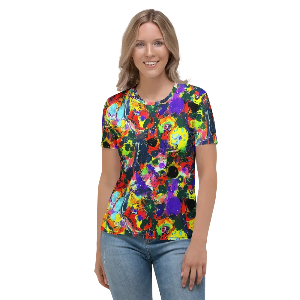 Electric Impasto on Women's Crew Neck T-Shirt — Front