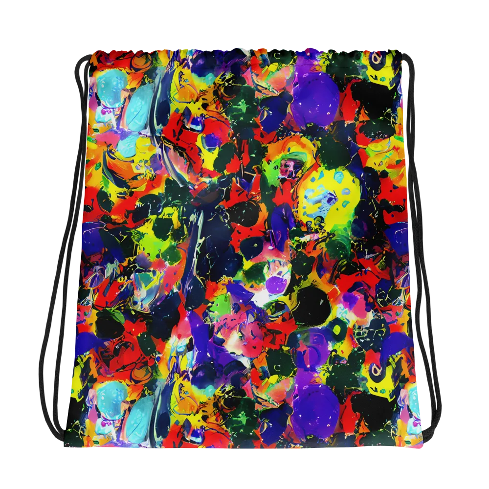 Electric Impasto on Drawstring Bag — Photo