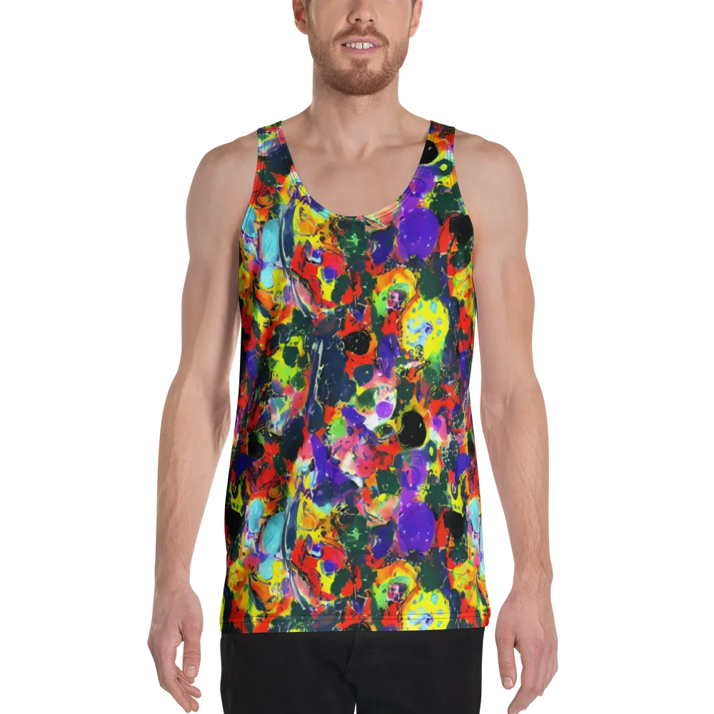Electric Impasto on Men's Tank Top — Front