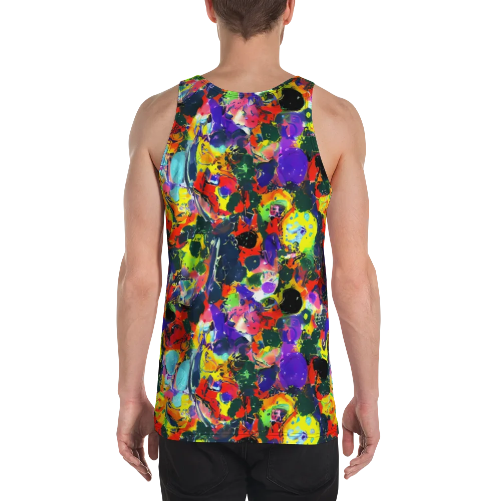Electric Impasto on Men's Tank Top — Back