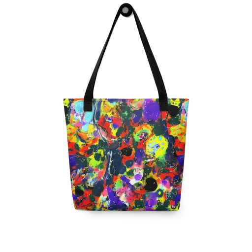 Electric Impasto on a Tote Bag