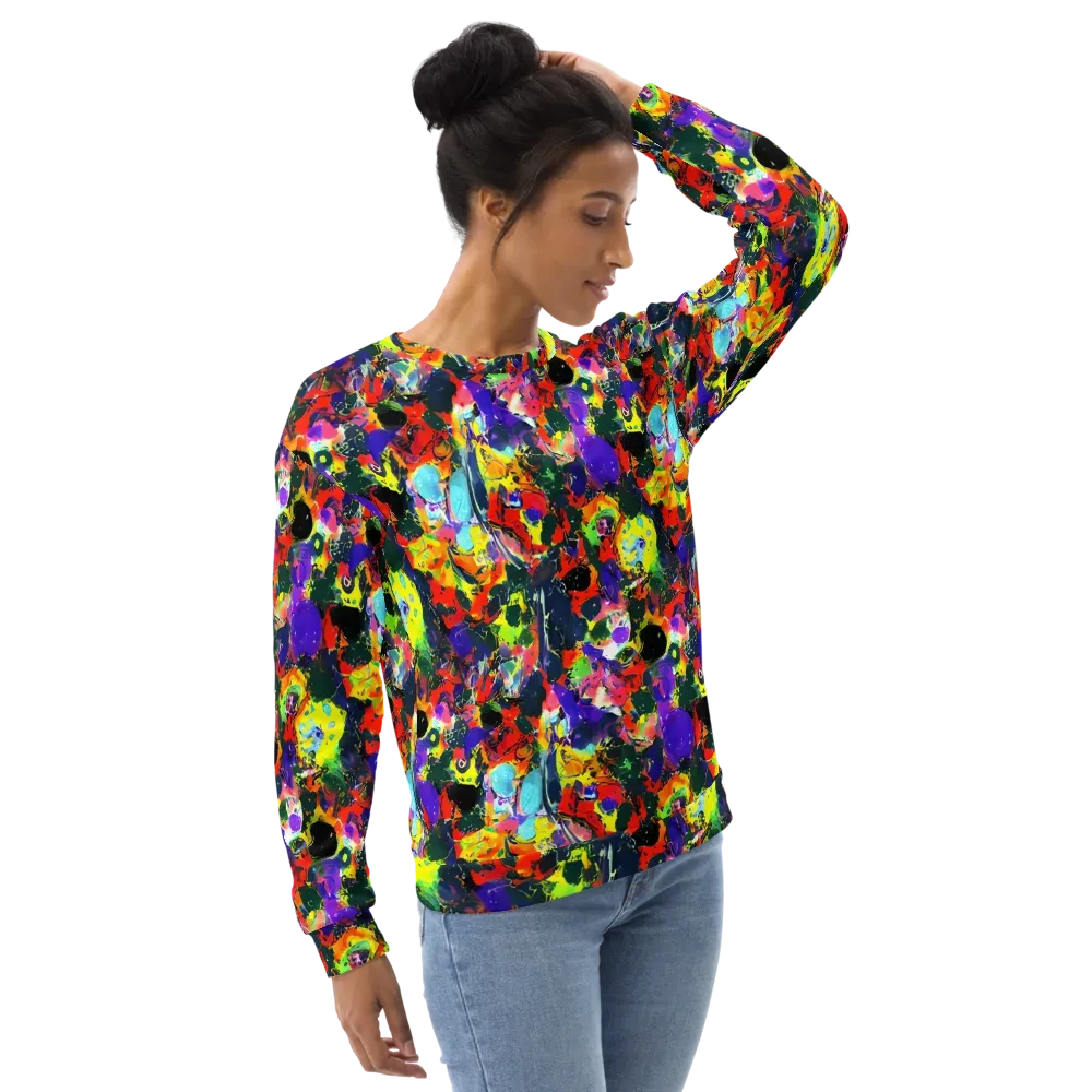 Electric Impasto on Sweatshirt — Right Front