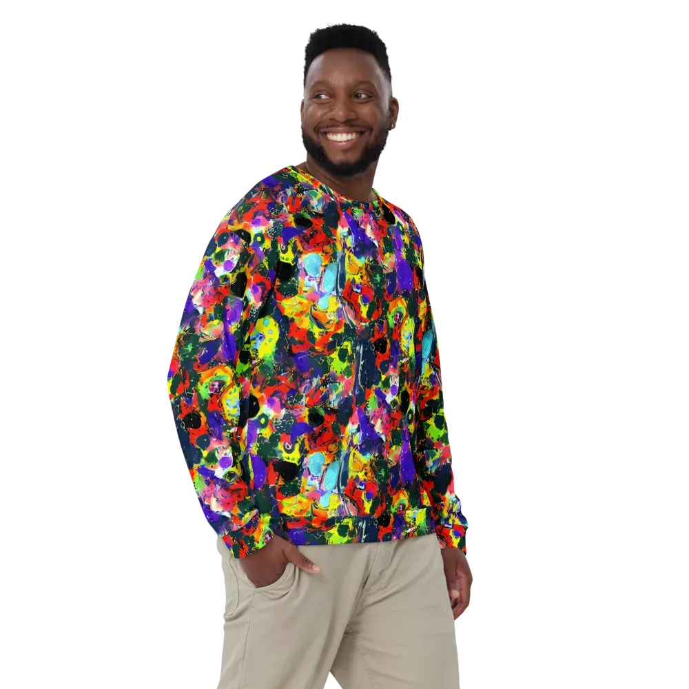 Electric Impasto on Sweatshirt — Front