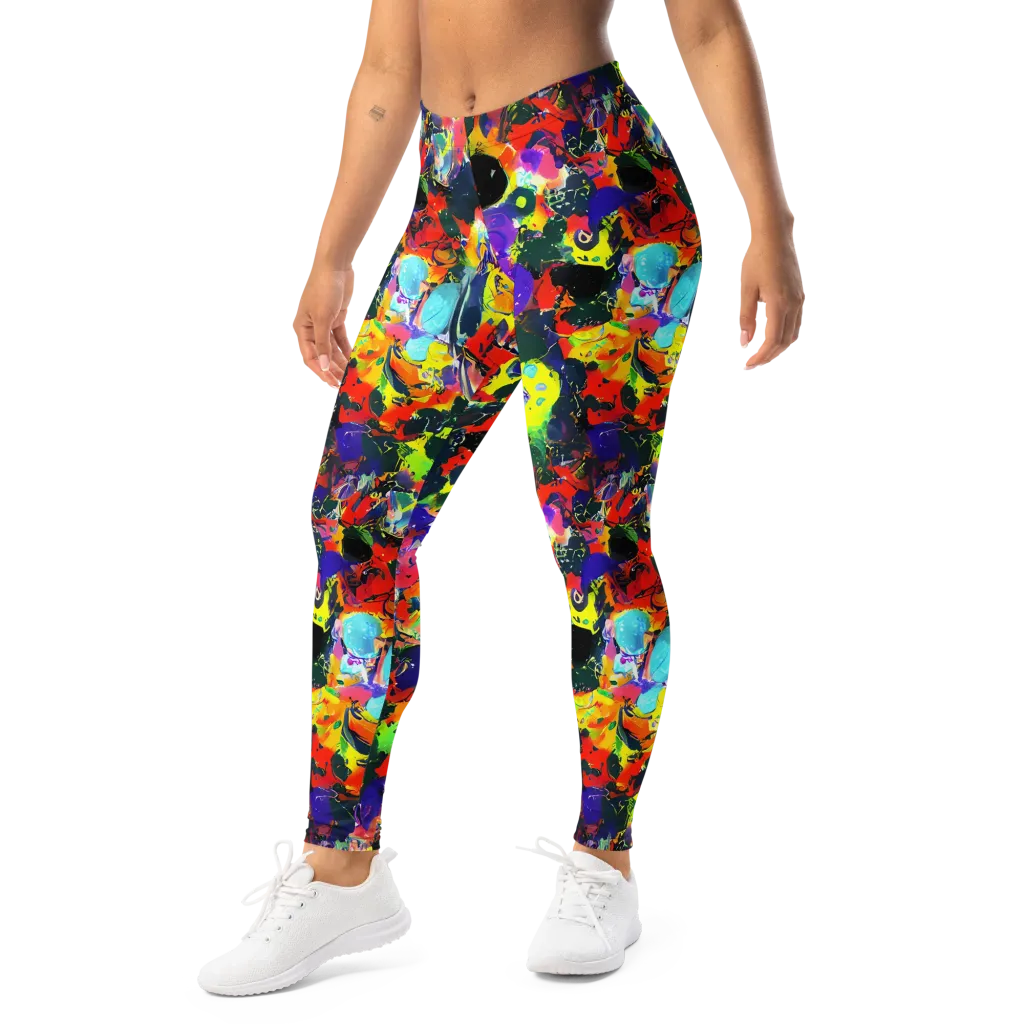 Electric Impasto on Leggings — Left Front