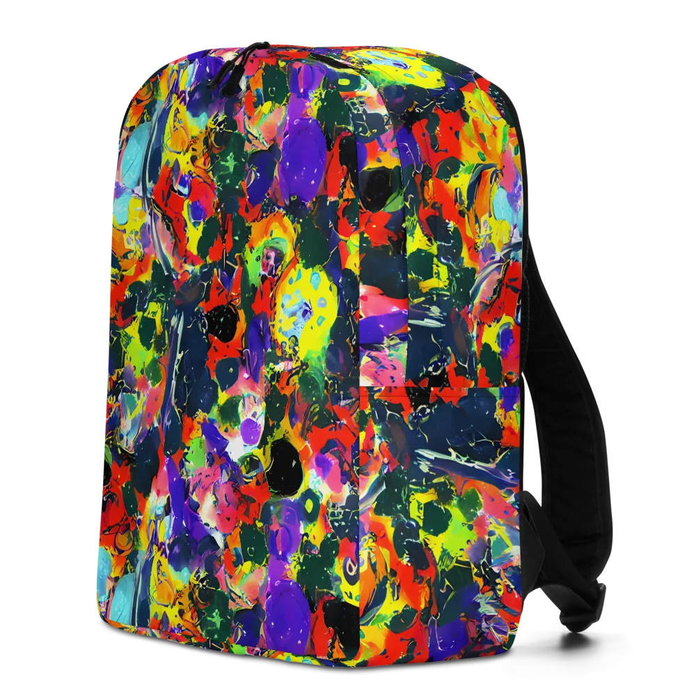 Electric Impasto on Minimalist Backpack — Left