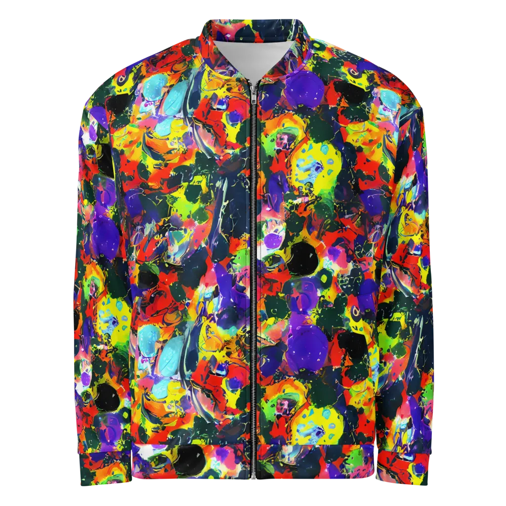 Electric Impasto on Bomber Jacket — Front