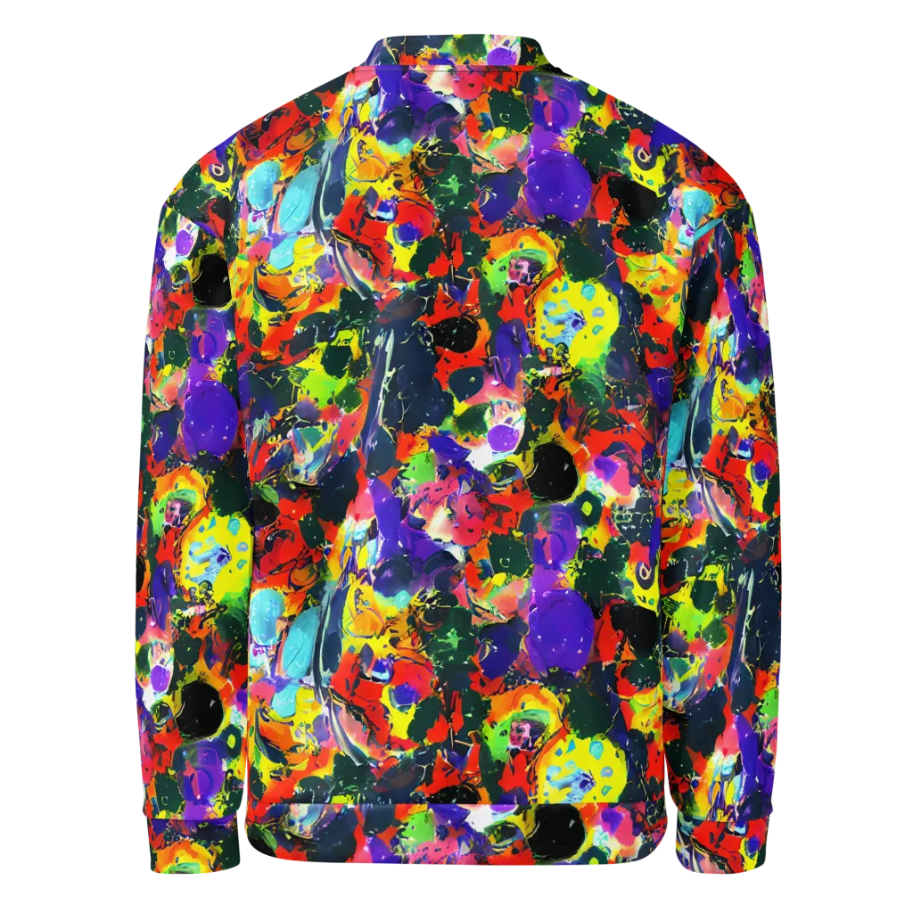 Electric Impasto on Bomber Jacket — Back