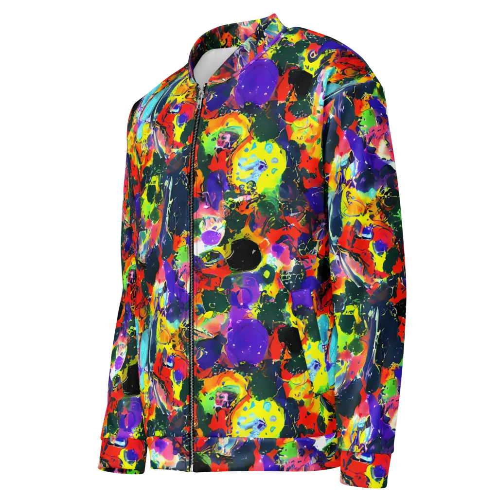 Electric Impasto on Bomber Jacket — Left Front