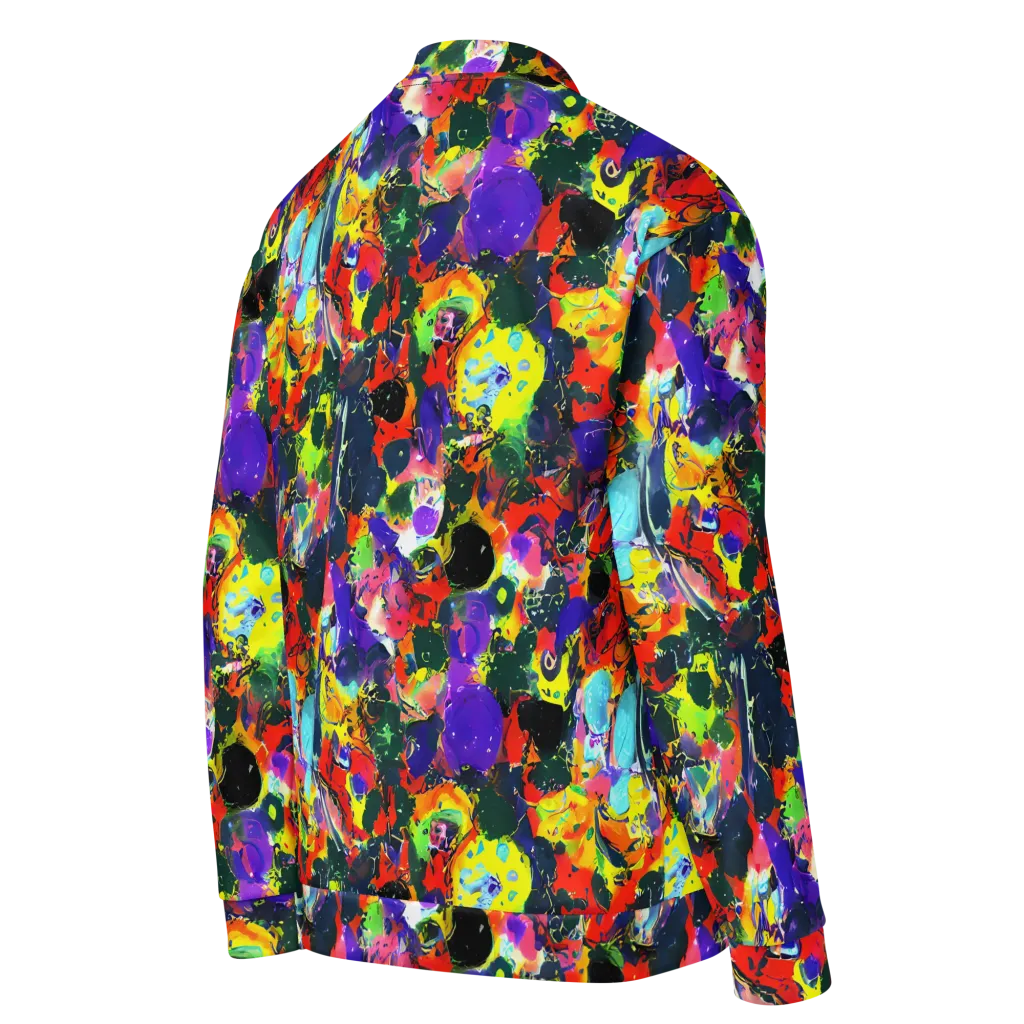 Electric Impasto on Bomber Jacket — Right Back
