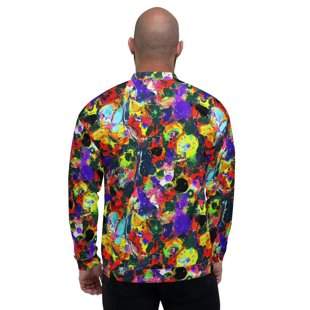 Electric Impasto on Bomber Jacket — Back