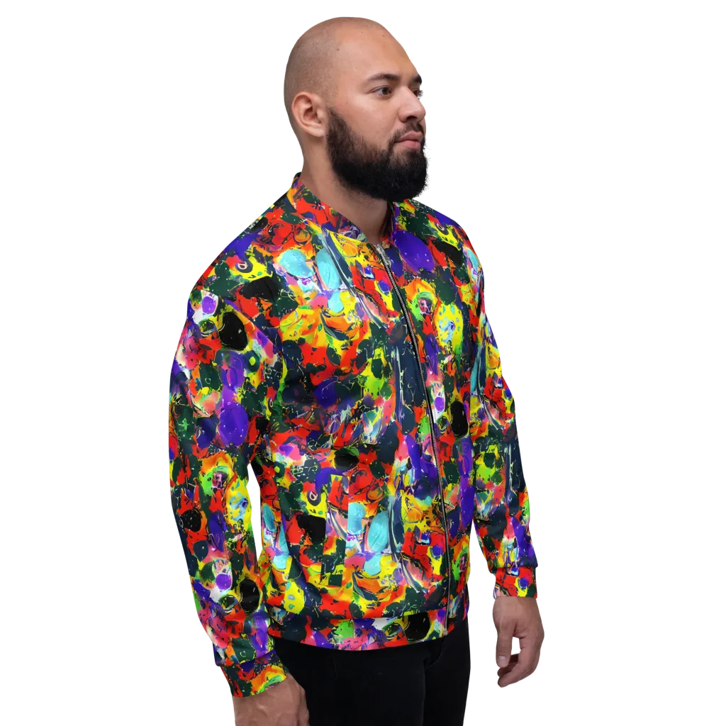 Electric Impasto on Bomber Jacket — Right