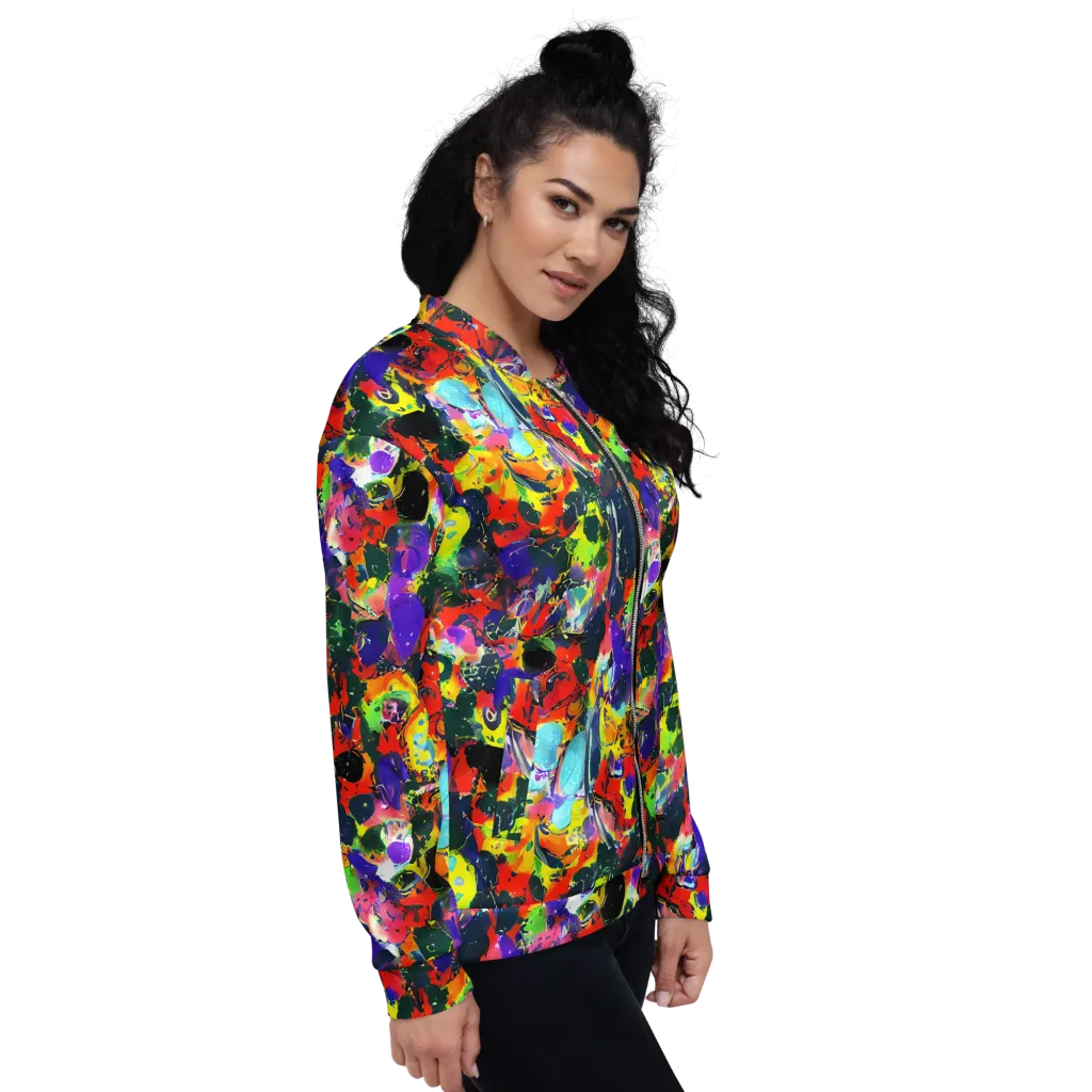 Electric Impasto on Bomber Jacket — Right