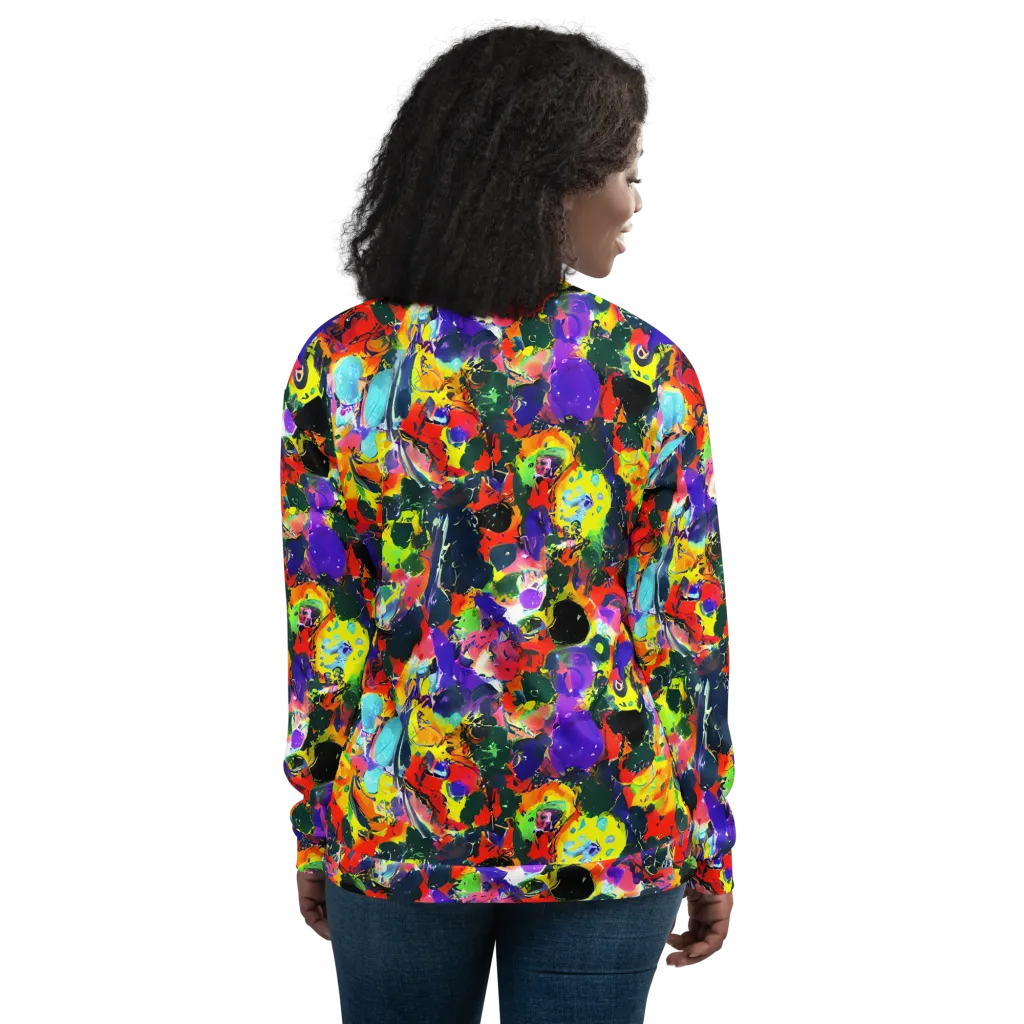 Electric Impasto on Bomber Jacket — Back