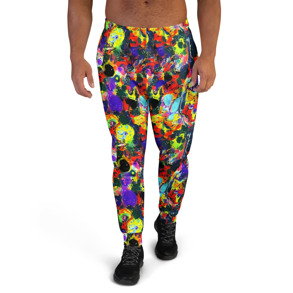 Electric Impasto on Men's Joggers — Front