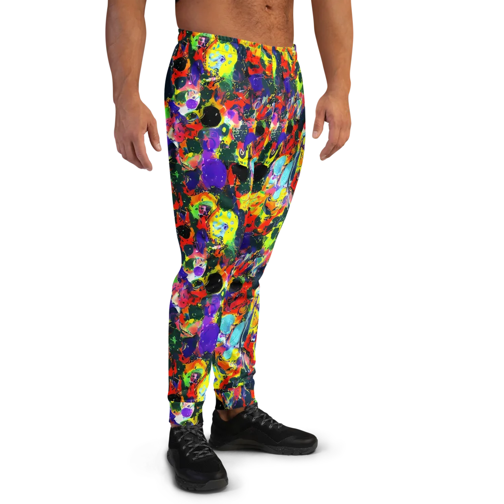 Electric Impasto on Men's Joggers — Right