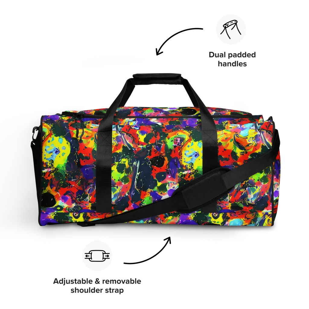 Electric Impasto on Duffle Bag — Front