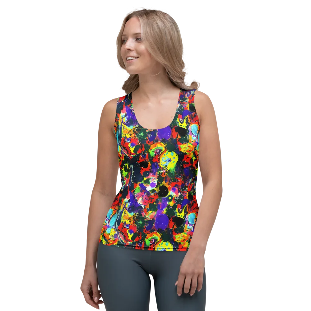 Electric Impasto on Women's Tank Top — Front