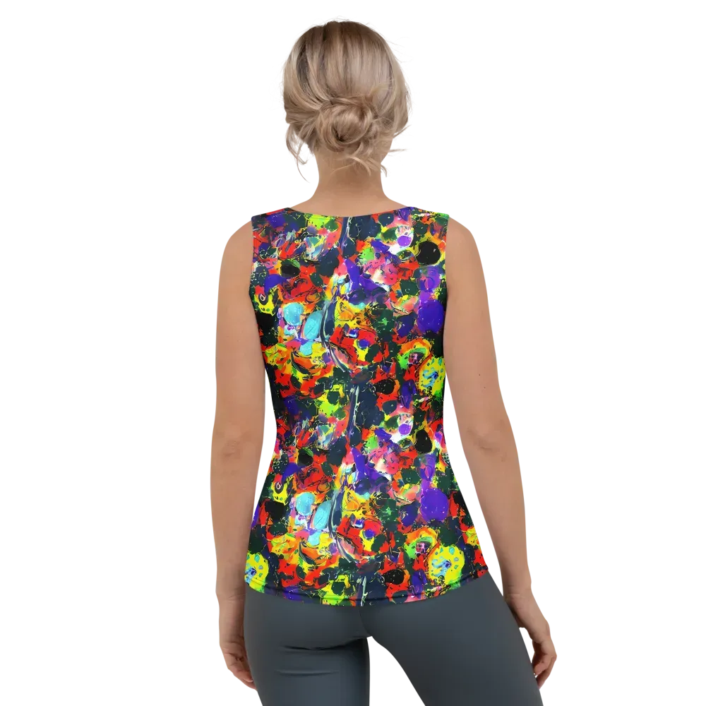 Electric Impasto on Women's Tank Top — Back