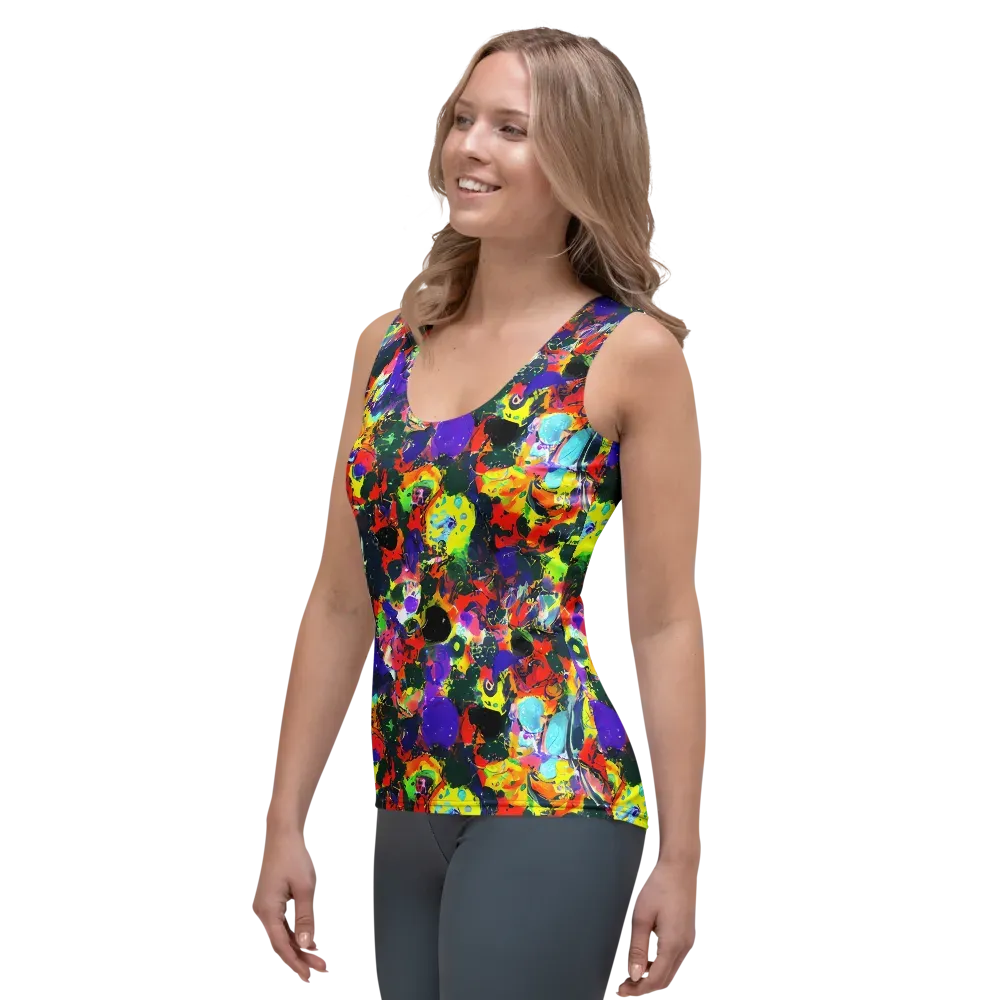 Electric Impasto on Women's Tank Top — Left Front