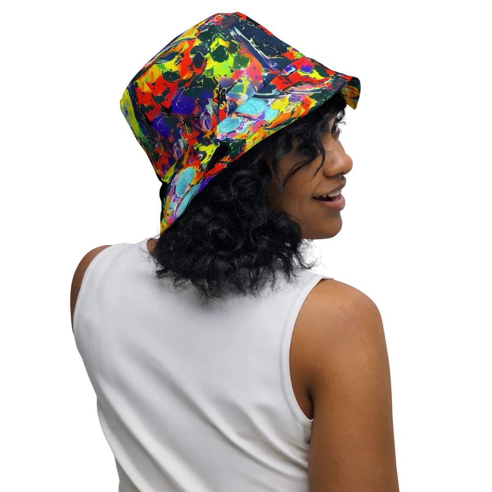 Electric Impasto on Reversible Bucket Hat — Right Outside