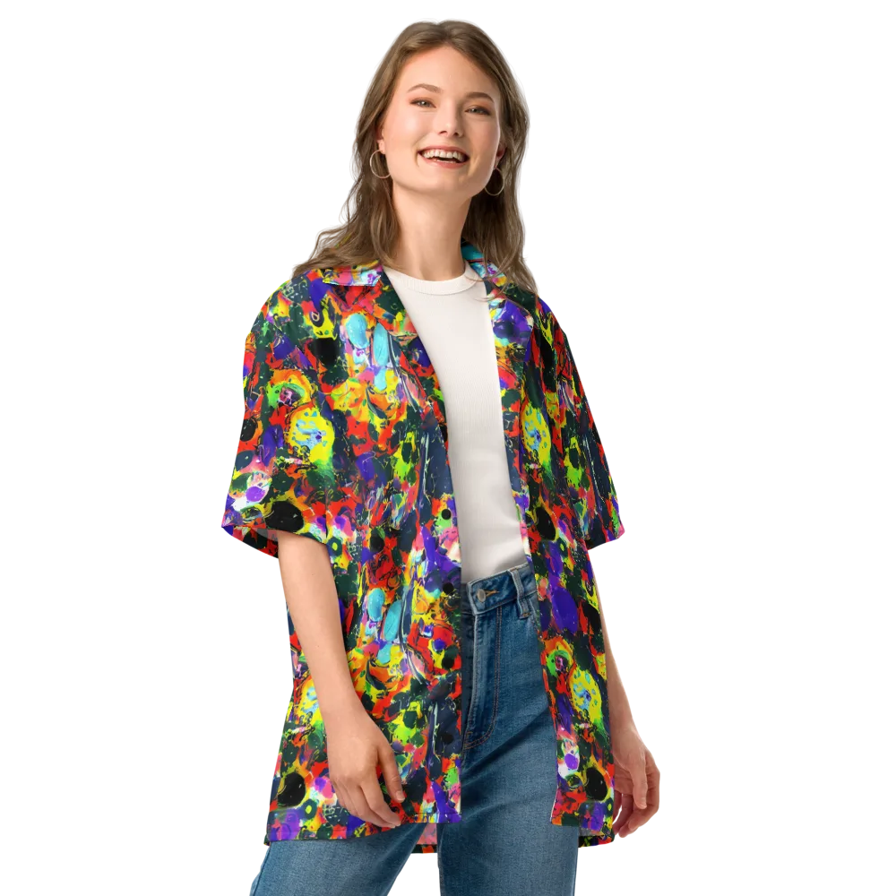 Electric Impasto on Button Shirt — Front