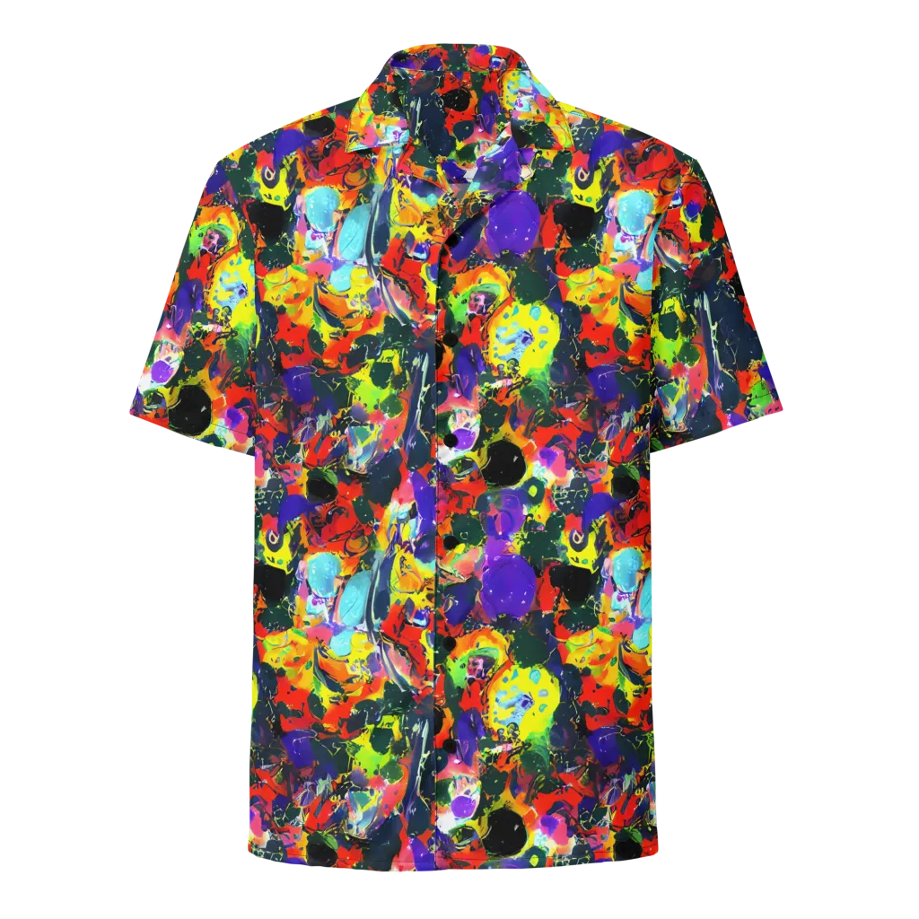 Electric Impasto on Button Shirt — Front