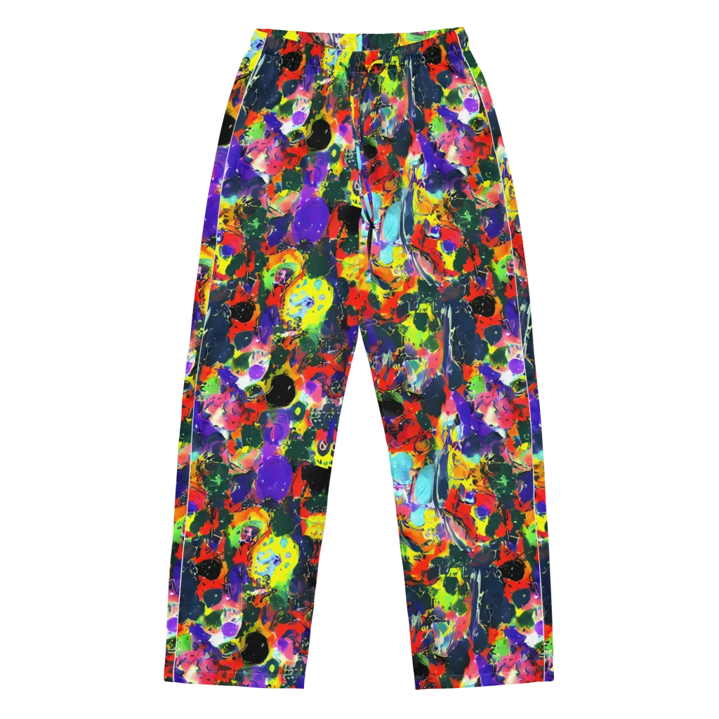 Electric Impasto on Women's Pajama Pants — Front