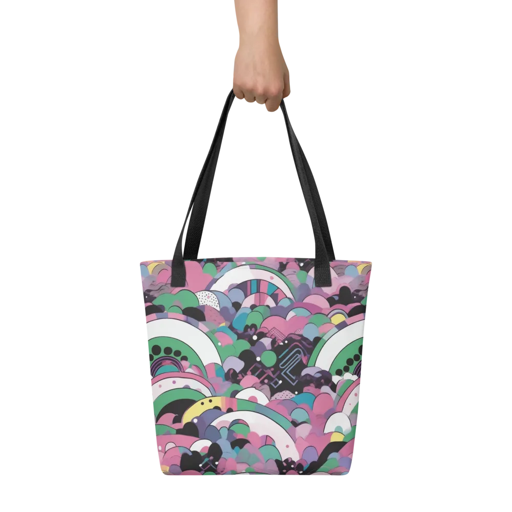 Neon Cloudwork on Tote Bag — Front