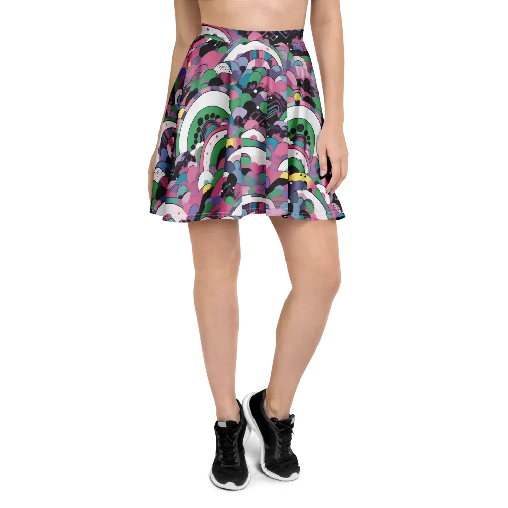 Neon Cloudwork on Skater Skirt — Front