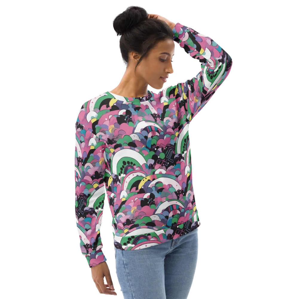 Neon Cloudwork on Sweatshirt — Right Front