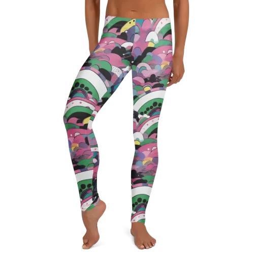 Neon Cloudwork on a Leggings