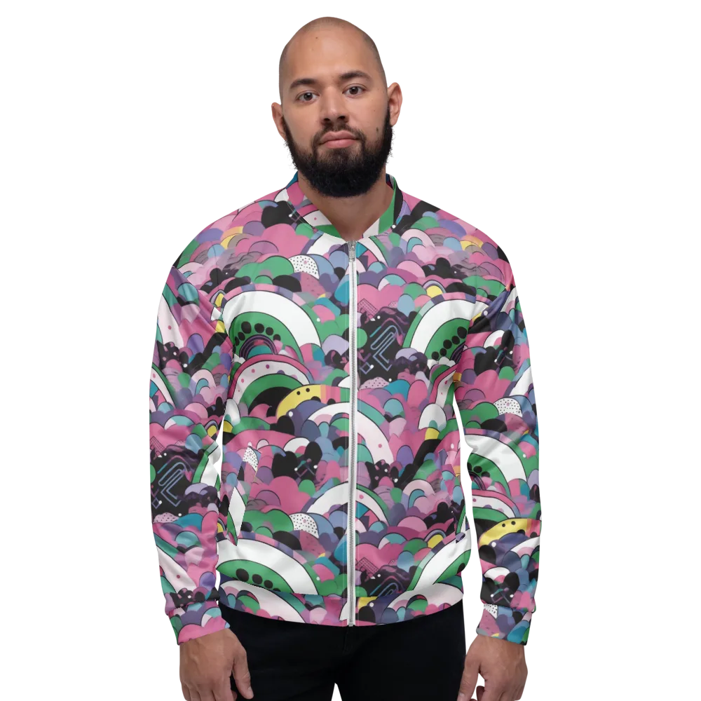 Neon Cloudwork on Bomber Jacket — Front