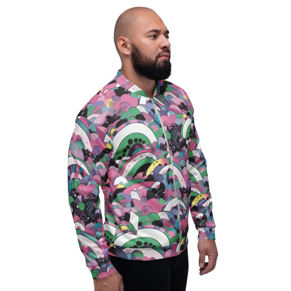 Neon Cloudwork on Bomber Jacket — Right