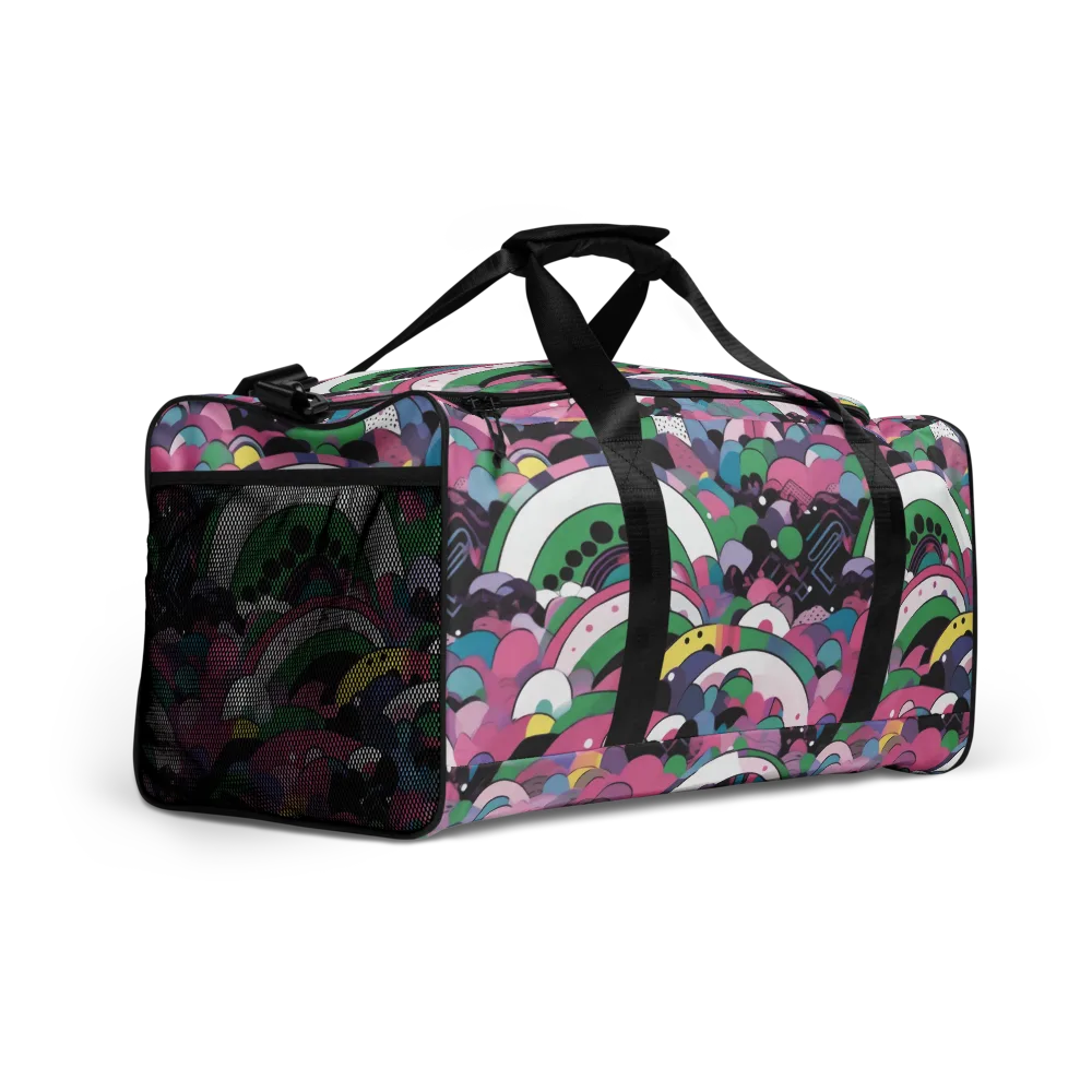 Neon Cloudwork on Duffle Bag — Right Front