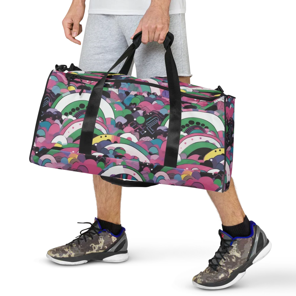 Neon Cloudwork on Duffle Bag — Front