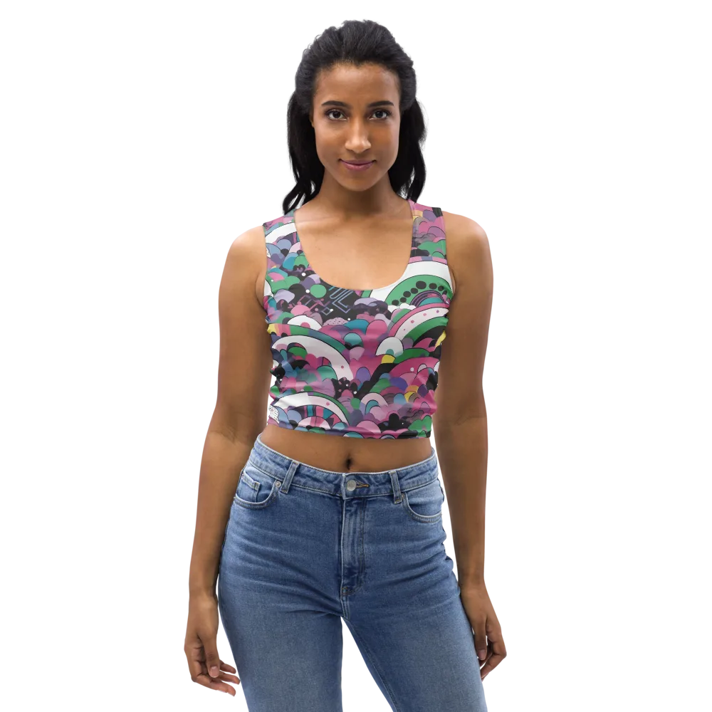 Neon Cloudwork on Crop Top — Front