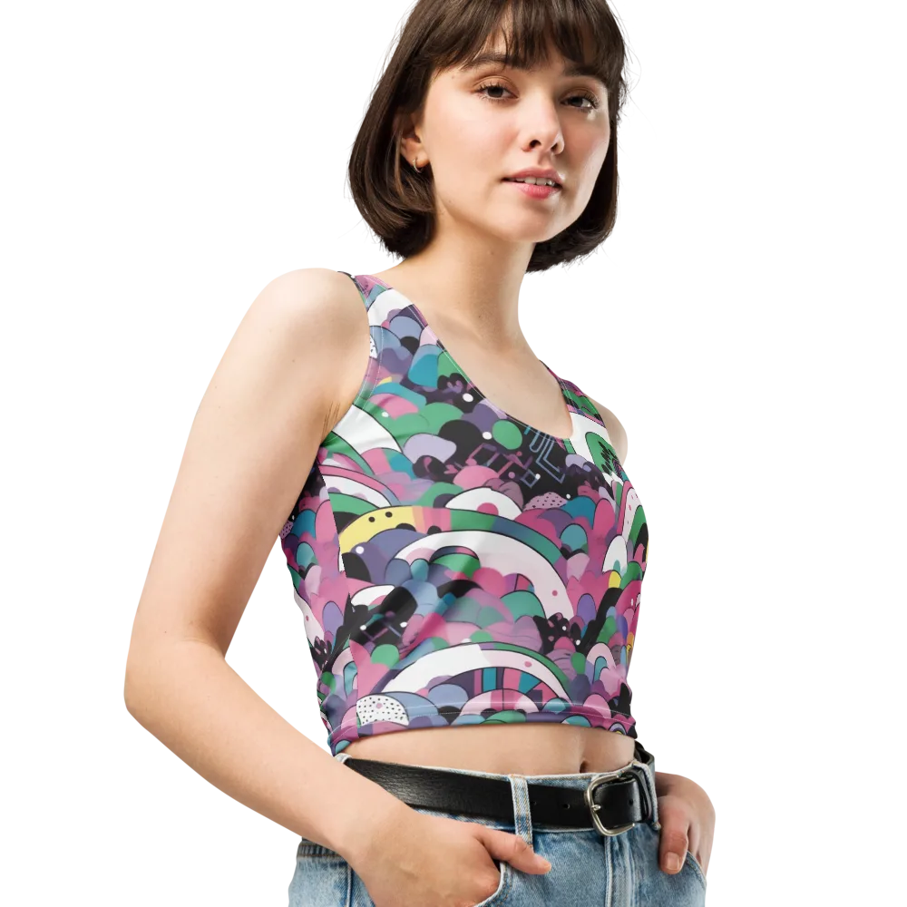 Neon Cloudwork on Crop Top — Right Front
