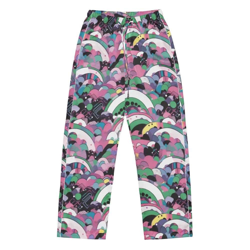Neon Cloudwork on Women's Pajama Pants — Front