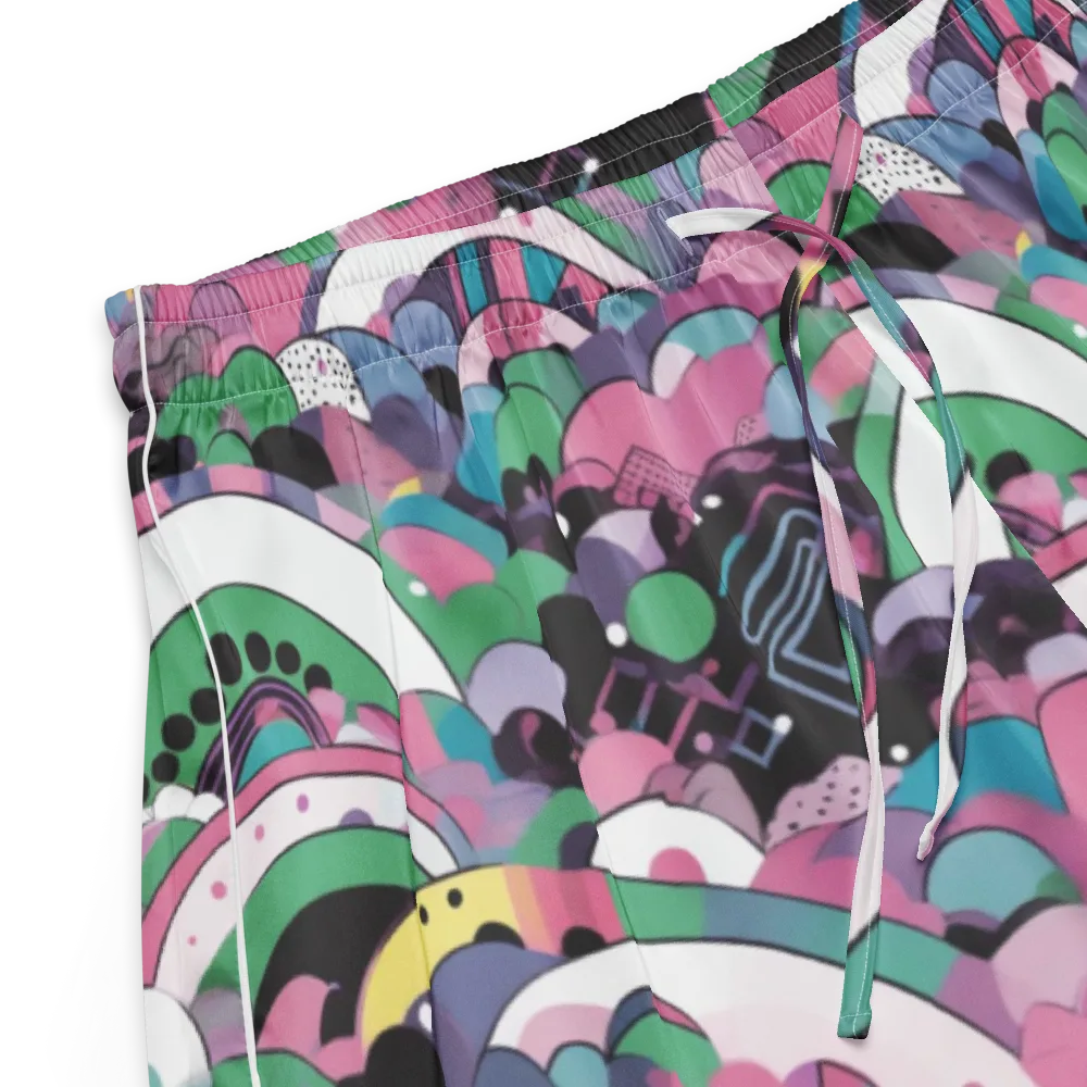 Neon Cloudwork on Women's Pajama Shorts — Product details