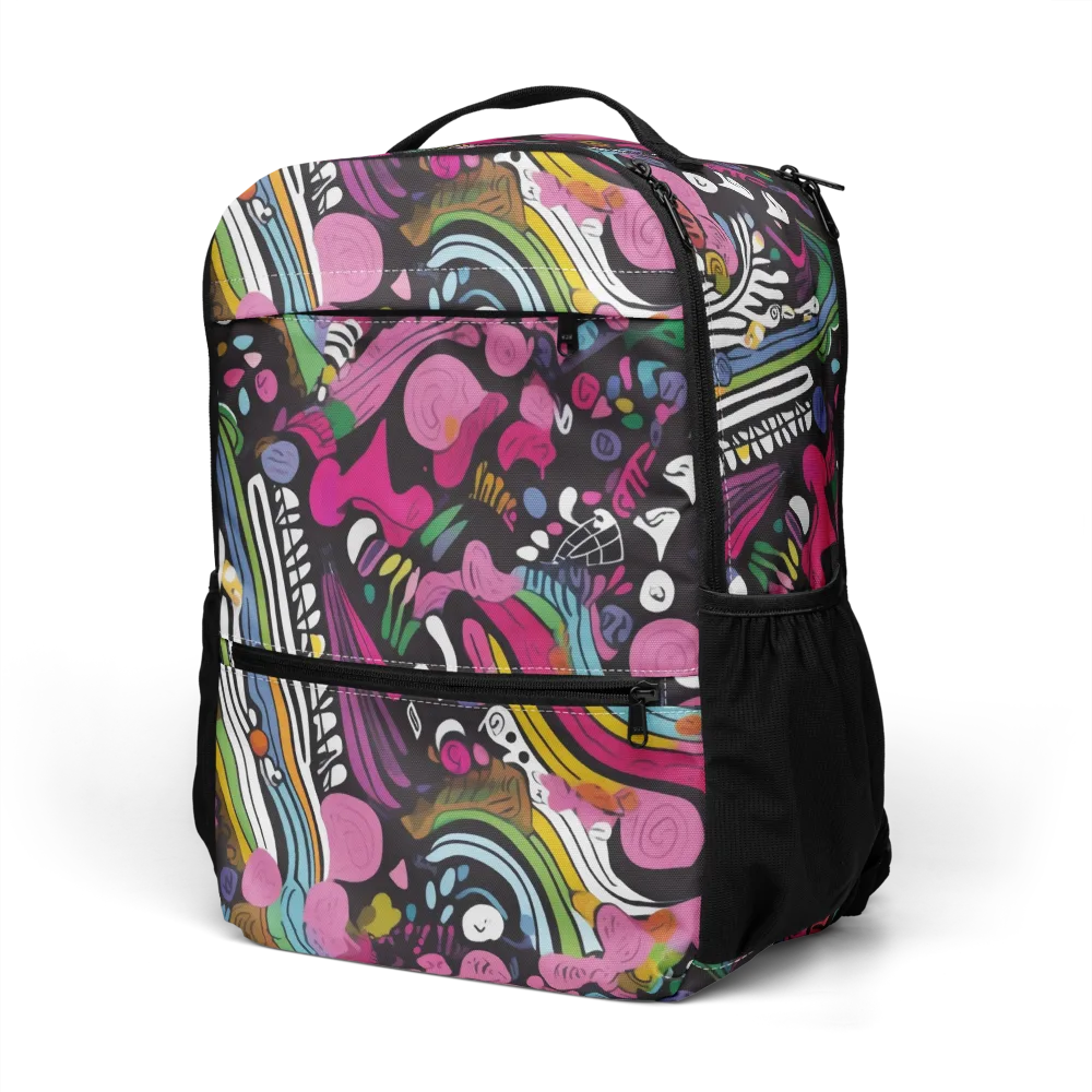 Neon Cabinet on Utility Backpack — Left Front
