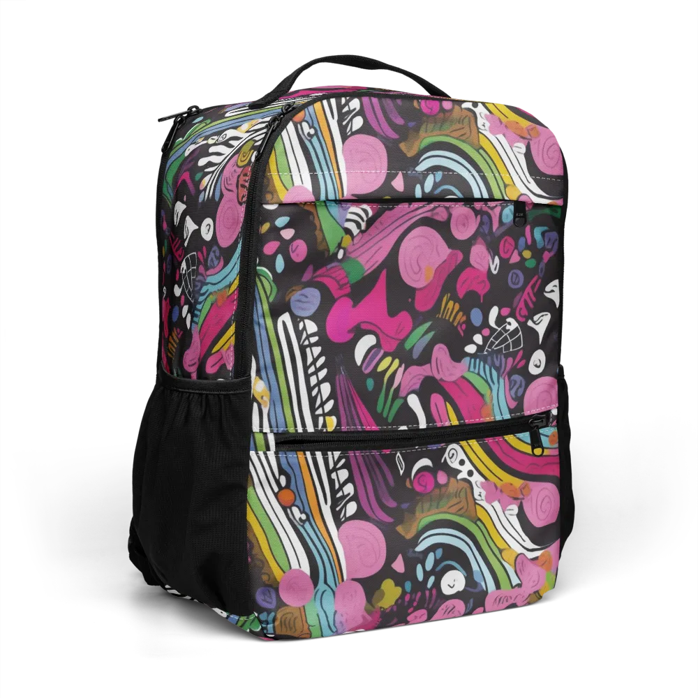Neon Cabinet on Utility Backpack — Right Front