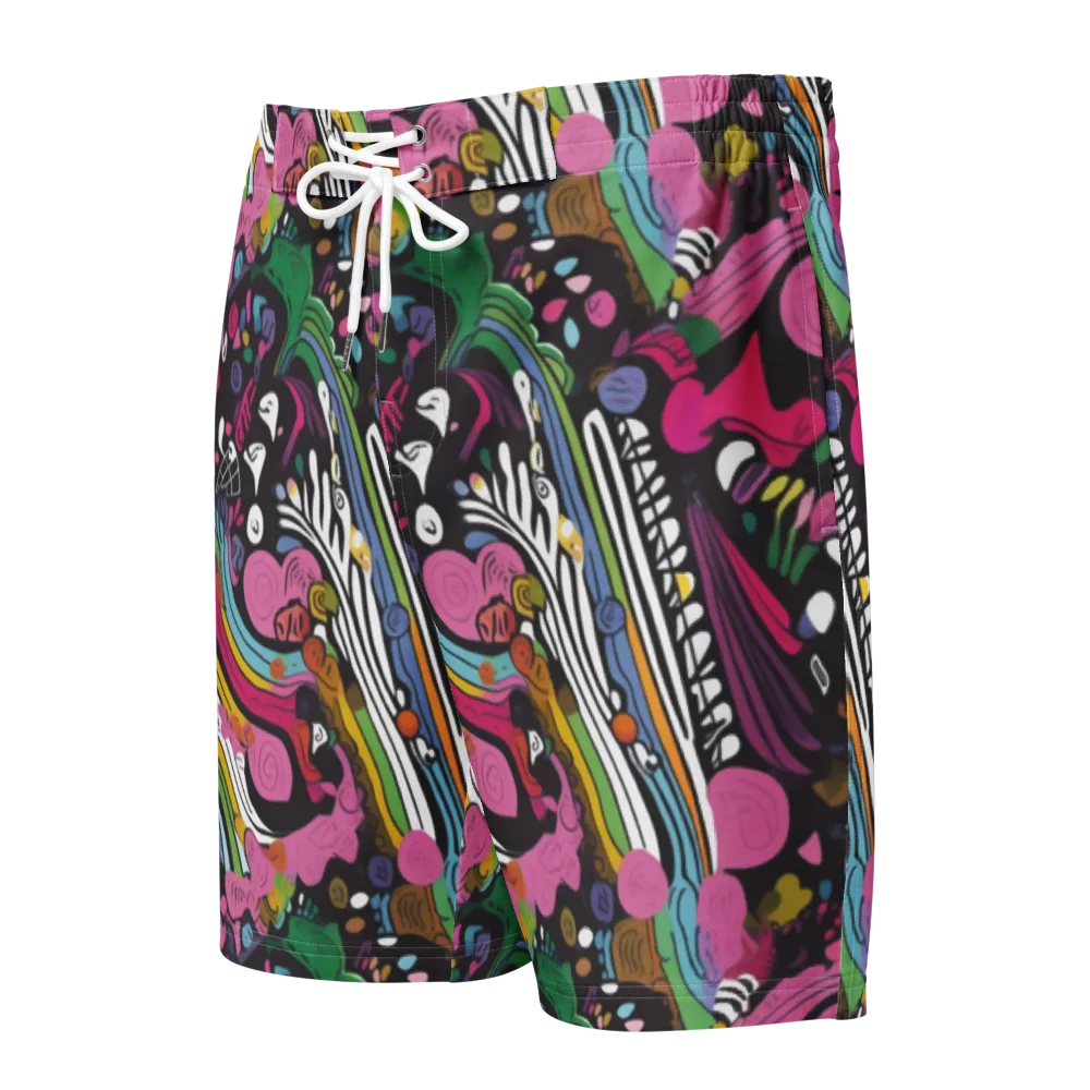 Neon Cabinet on Men's Board Shorts — Front