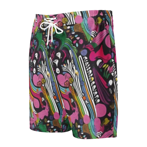 Neon Cabinet on a Men's Board Shorts