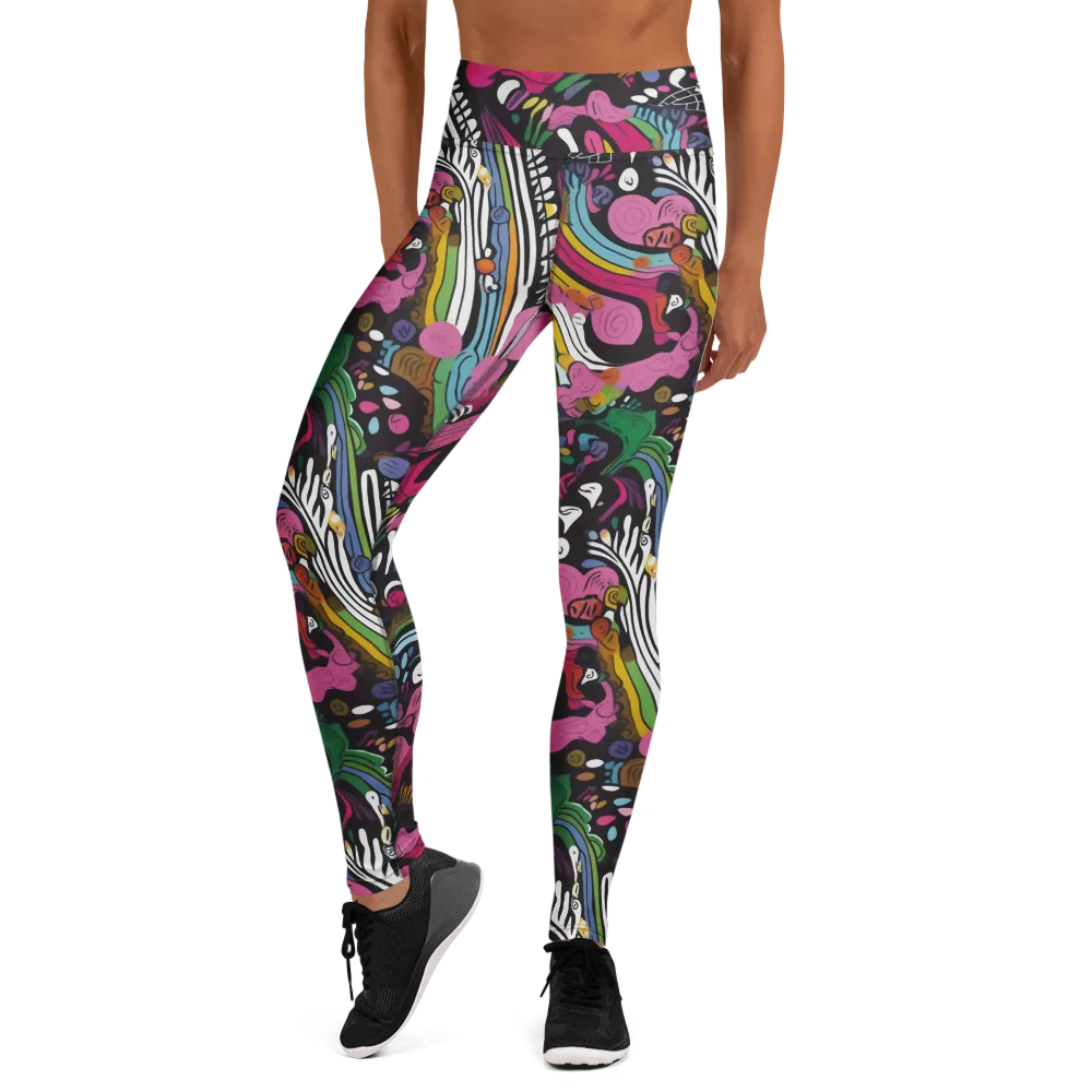 Neon Cabinet on Yoga Leggings — Front