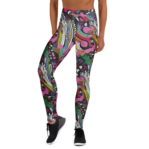 Neon Cabinet on a Yoga Leggings