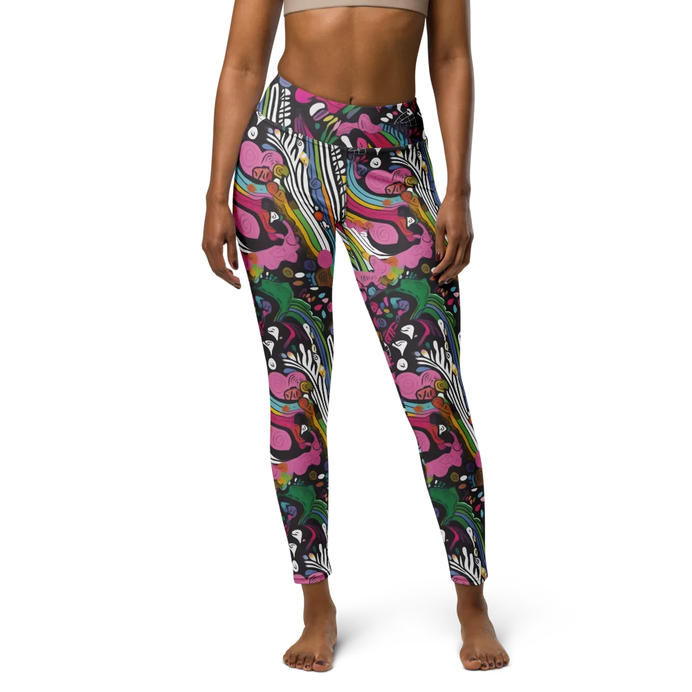 Neon Cabinet on Yoga Leggings — Front